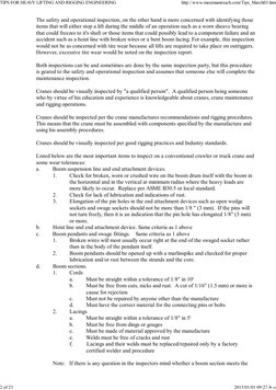 The safety and operational inspection, on the other hand is more concerned with identifying those
items that will