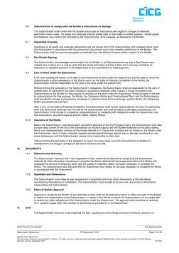 ______________________
______________________
CICG Pty Ltd “The Builder”
The Subcontractor
Subcontract Agre