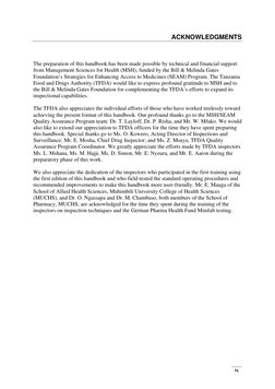 ix
ACKNOWLEDGMENTS
The preparation of this handbook has been made possible by technical and financial support
fr