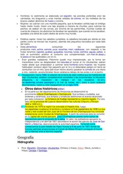 
Hombres: la vestimenta se elaborada con algodón; las prendas preferidas eran las
camisetas, los bragueros y unas mantas v