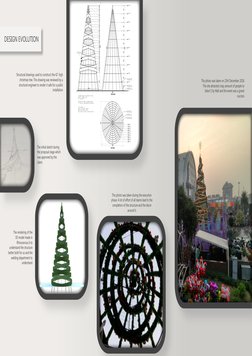 Top View
Side View
P=2400 kg
Structural drawings used to construct the 42’ high
christmas tree. This drawing was reviewed by