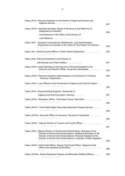 vi
Class LXVII—Personal Assistant to the Director of Approved Schools and
Vigilance Service .. .. .. .. .. .. .. .. .