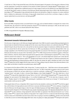 A week later on 2 May, Irving asserted that many of the diary documents appear to be genuine; at the same press conference, I