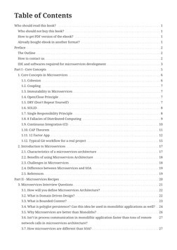 Table of Contents
Who should read this book? . . . . . . . . . . . . . . . . . . . . . . . . . . . . . . . . . . . . . . . .