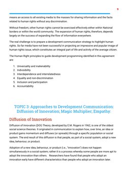 9
means an access to all existing media to the masses for sharing information and the facts
related to human rights witho