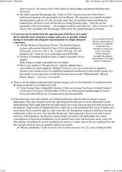 It can scarcely be denied
that the supreme goal of
all theory is to make the
irreducible basic
elements as simple and
as few