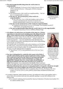 All religions, arts and
sciences are branches of
the same tree...
Human knowledge and
skills alone cannot lead
humanity to a