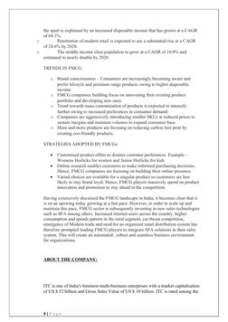 the spurt is explained by an increased disposable income that has grown at a CAGR
of 64.1%.
o
Penetration of modern retail i