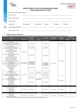 FM-BINUS-AA-FRM-01/V3R2
Halaman 1 dari 2
SURAT PERNYATAAN C