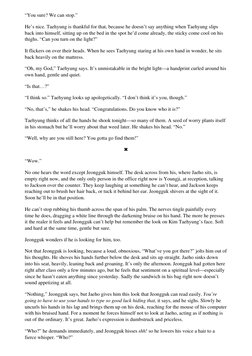 “You sure? We can stop.”
He’s nice. Taehyung is thankful for that, because he doesn’t say anything when Taehyung slips
back i
