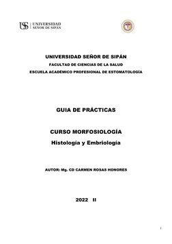 UNIVERSIDAD SEÑOR DE SIPÁN
FACULTAD DE CIENCIAS DE LA SALUD
ESCUELA ACADÉMICO PROF
