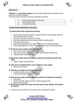 Pakistan studies 2059/1 O’Level2016-2017
3
Contact 03213733466
www.ahmaduddin