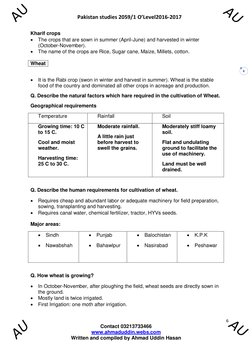 Pakistan studies 2059/1 O’Level2016-2017
6
Contact 03213733466
www.ahmaduddin