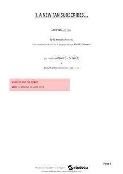 1. A NEW FAN SUBSCRIBES…
A NEW FAN subscribes.
10-15 minutes afterwards
!! (not immediately, or it looks like an automa