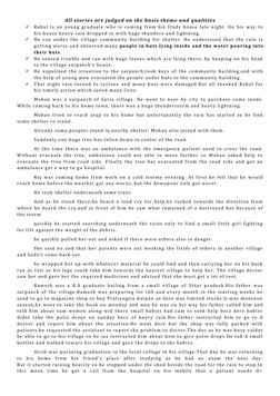 All stories are judged on the basis theme and qualities
Rahul is an young graduate who is coming from his frnds