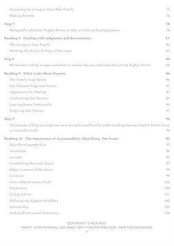 Accepting the Group as Your New Family
75
Making Friends
76
Step 7
78
We humbly asked