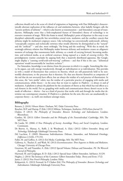 collection should end at the scene of a kind of origination or beginning: with Dan Mellamphy’s character-
istically aberrant