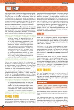 MUTANTS & MASTERMINDS
QUICK-START
6
RAT TRAP!
RAT TRAP!
Now you get to play a short Mutants & Masterminds encounter,
pitti