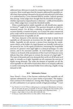 addressed once allowance is made for competing interests, principles and
concerns. Most would agree that the inequity address