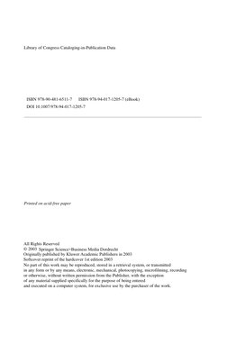 Library of Congress Cataloging-in-Publication Data
Printed on acid-free paper
All Rights Reserved
© 2003
No part of this wor