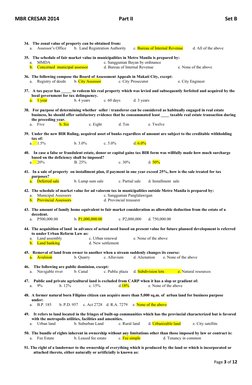 MBR CRESAR 2014
Part II
Set B
34. The zonal value of property can be obtained from:
a.
Assessor’s Office
b. Land Registrati