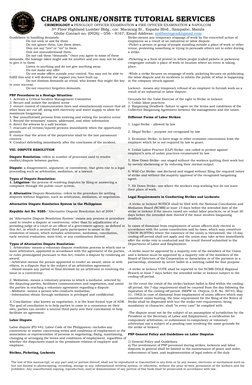 CHAPS ONLINE/ONSITE TUTORIAL SERVICES
CRIMINOLOGY ● PENOLOGY OFFICER EXAMINATION ● FIRE OFFICER EXAMINATION ● NAPOLCOM
3rd