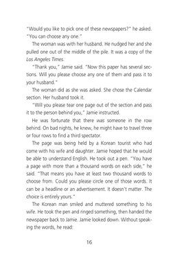 “Would you like to pick one of these newspapers?” he asked.
“You can choose any one.”
The woman was with her husband. He nudg
