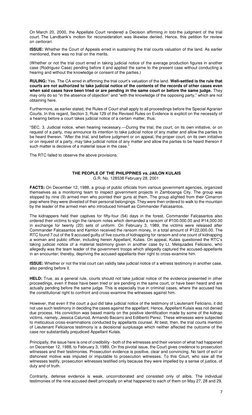 7
On March 20, 2000, the Appellate Court rendered a Decision affirming in toto the judgment of the trial
court. The Landb