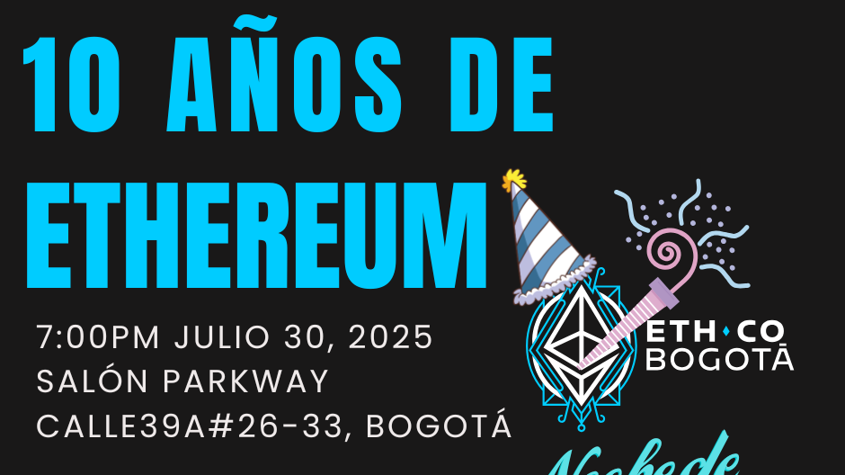 🎉 10 años de Ethereum – Celebración del bloque génesis🥳🌐 🎉