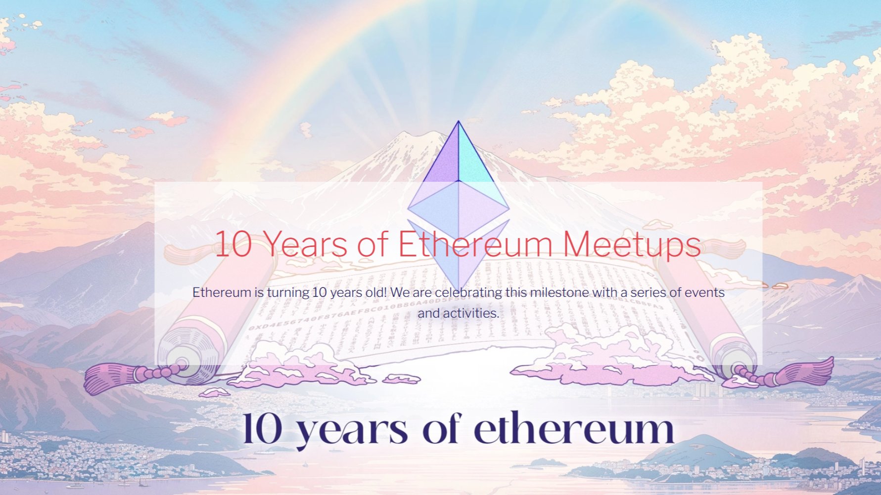 10 ans de meet-up Ethereum