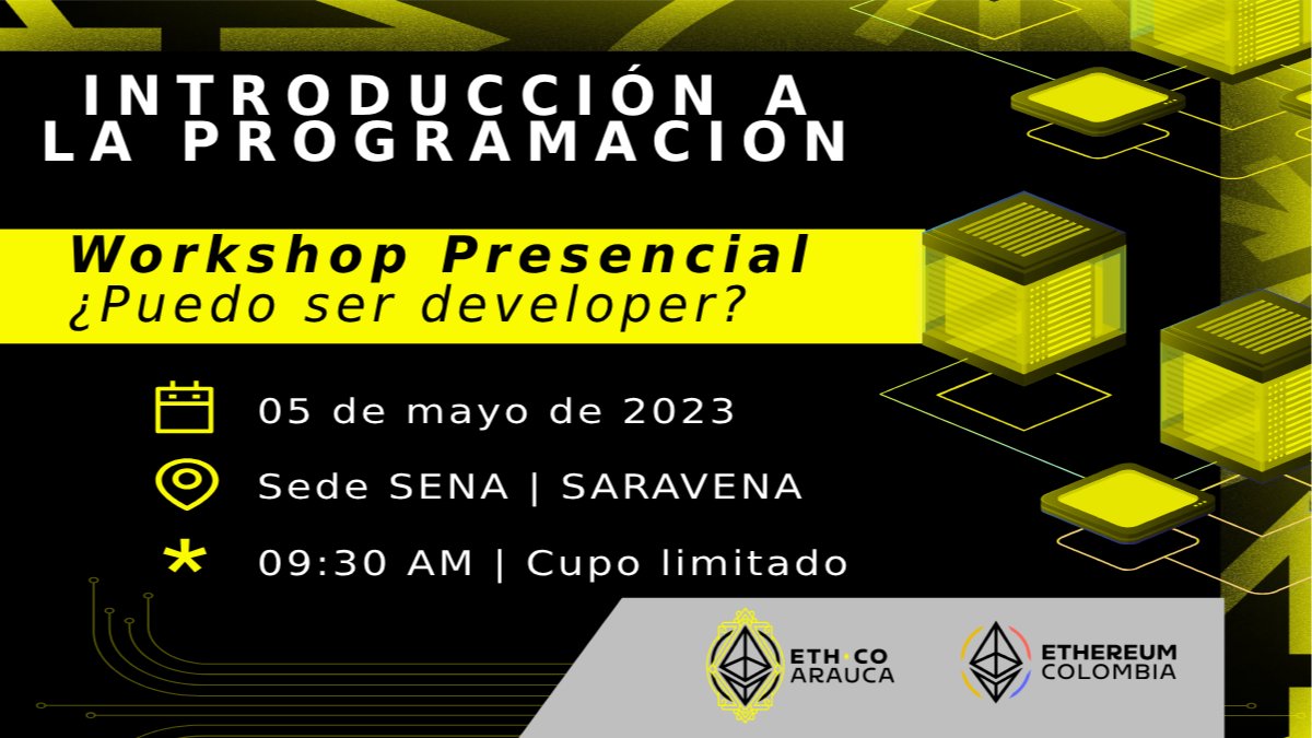 ETHArauca workshop | Introducción a la programacion