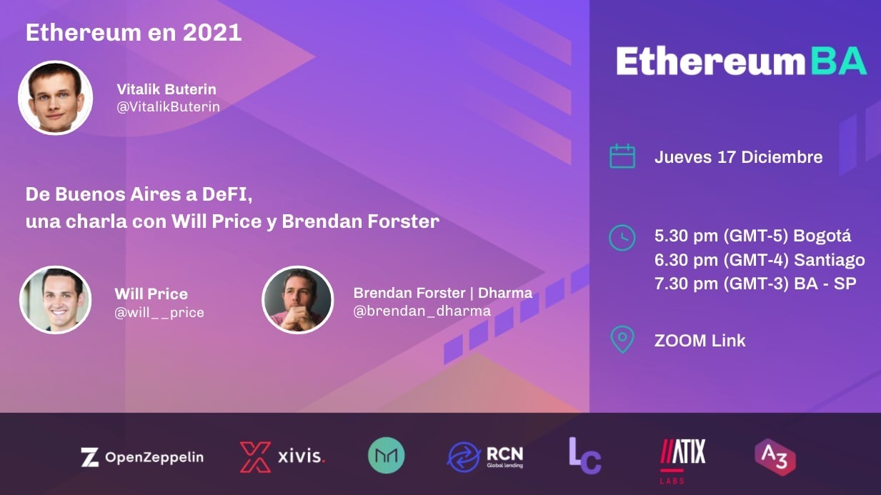 EthereumBA: Ethereum en 2021 + De Buenos Aires a DeFi