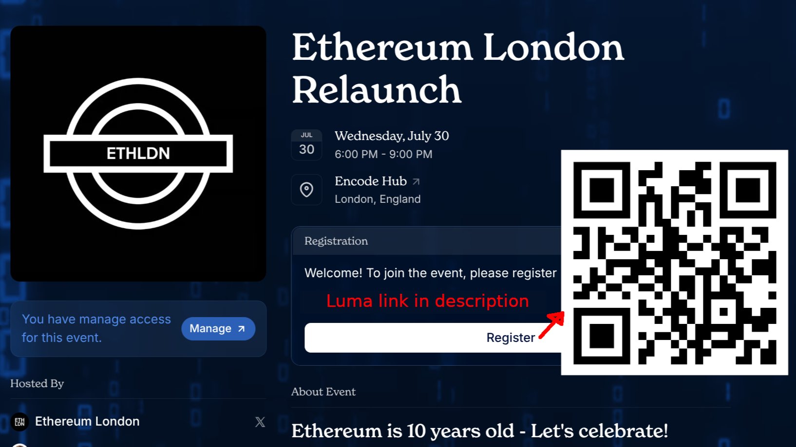 Ethereum London Relaunch