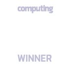 A pale blue trophy icon labeled "Computing Winner" with opaque text.