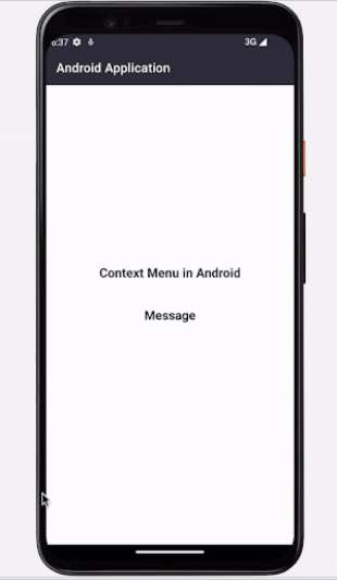安卓中的ContextMenu与实例