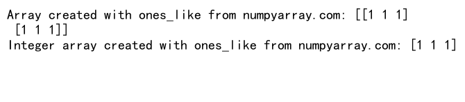 NumPy中的ones和zeros函数：创建填充数组的利器