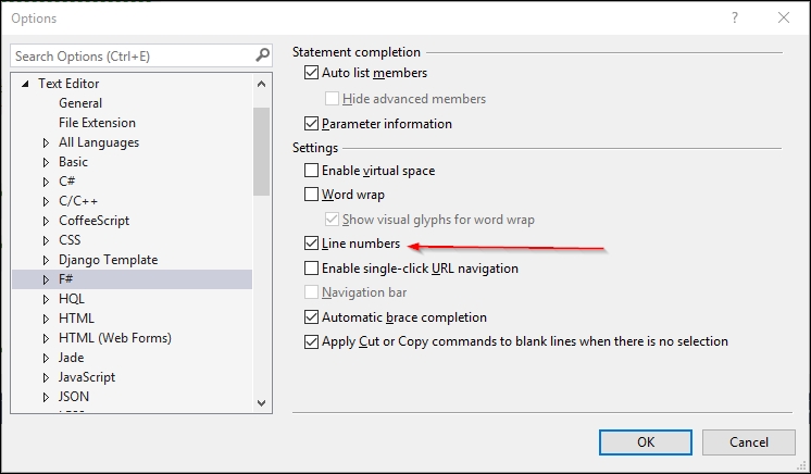 Interactive support for F# interactive