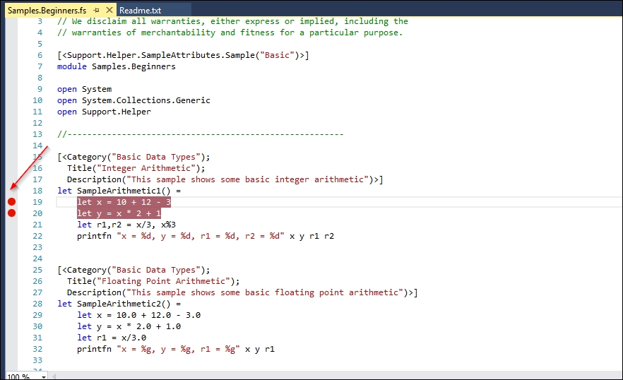 Introduction to debugging in F#