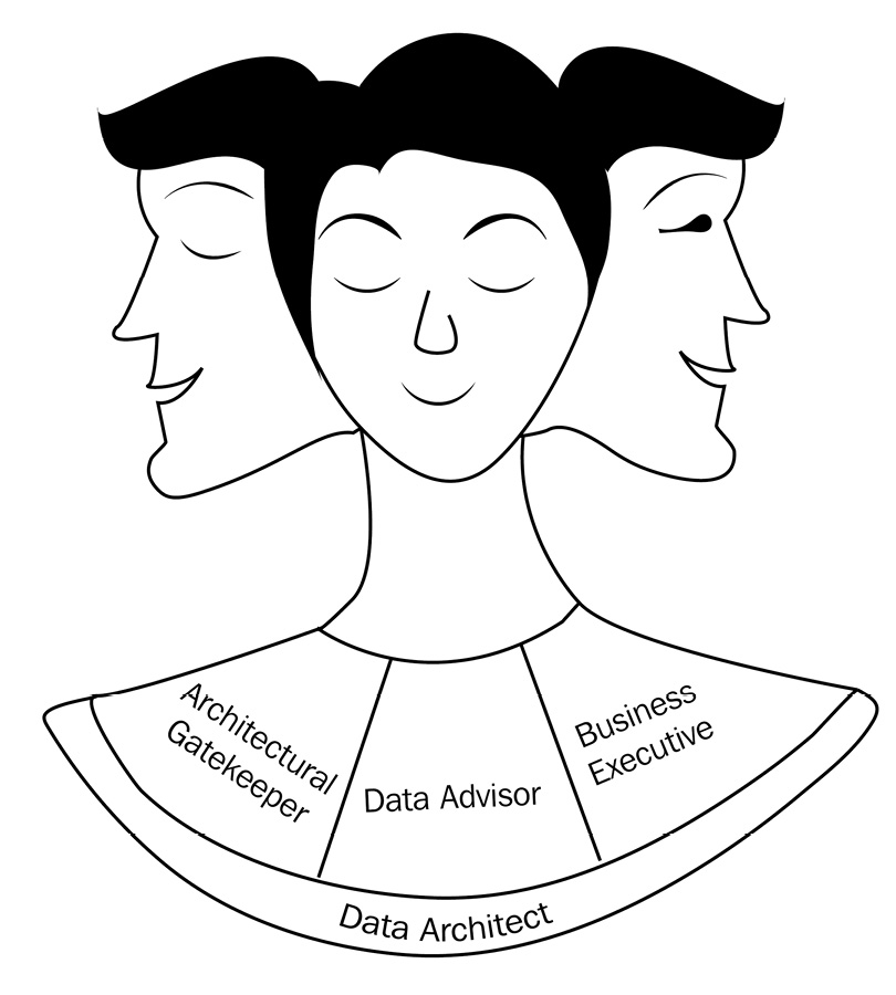 Figure 1.7 – Multifaced role of a data architect
