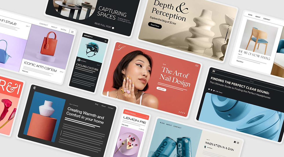 A collection of blogs ranging from fashion, beauty to design with all blog titles made using Wix’s blog title generator.