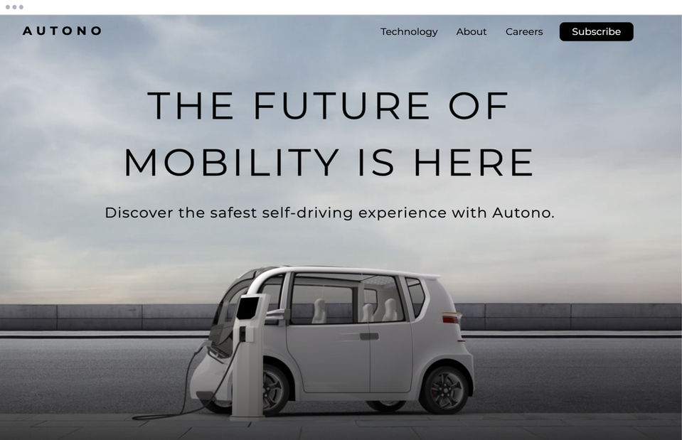 Сайт компанії-виробника безпілотних автомобілів.