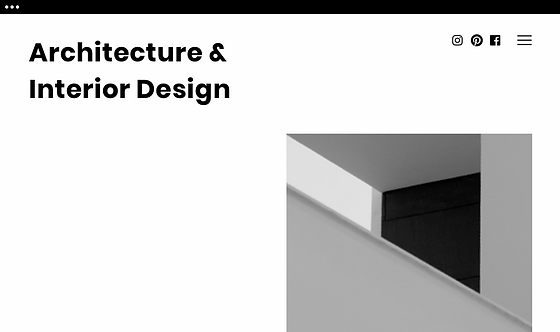 Головна сторінка сайту архітектора.