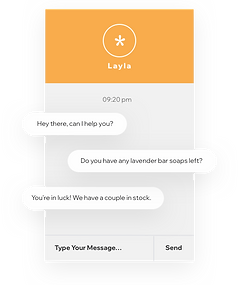 Сайт магазину косметичних товарів, який надає підтримку клієнтам з питань наявності товарів за допомогою чату Wix.