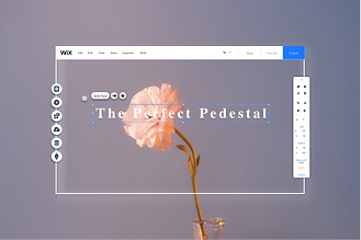 Ескіз допису в блозі на тему вебдизайну. Попередній перегляд в редакторі Wix.