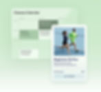 A classes booking calendar featuring a Beginners 5k run and details about other running sessions.