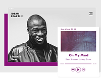 Music Website Displaying the Wix Music Player
