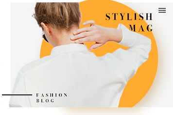 Блог про моду, створений за допомогою Wix, та три дописи про модні тенденції.