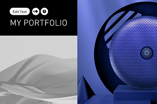 Сайт-портфоліо в процесі редагування в редакторі Wix.