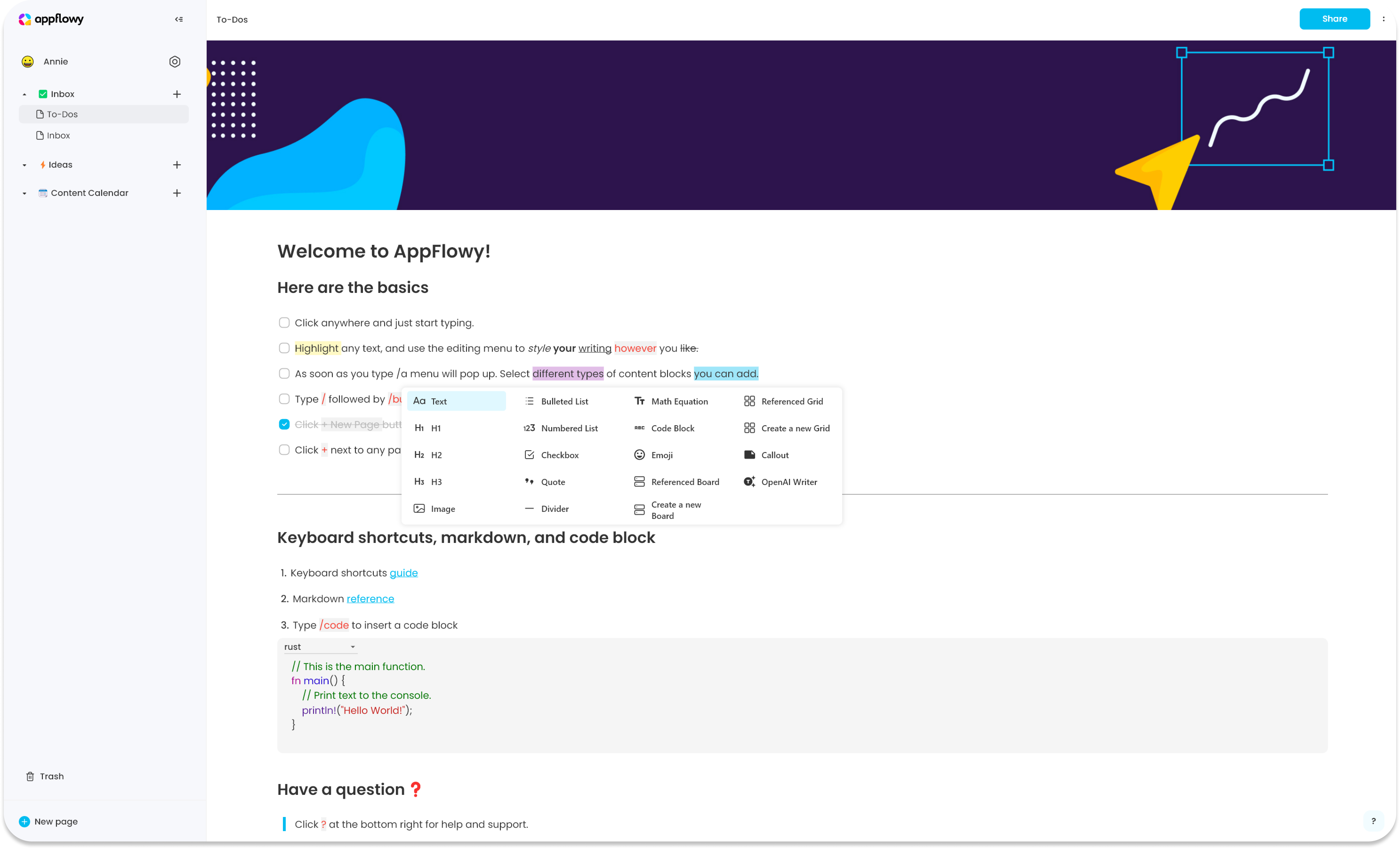 AppFlowy Docs & Notes & Wikis