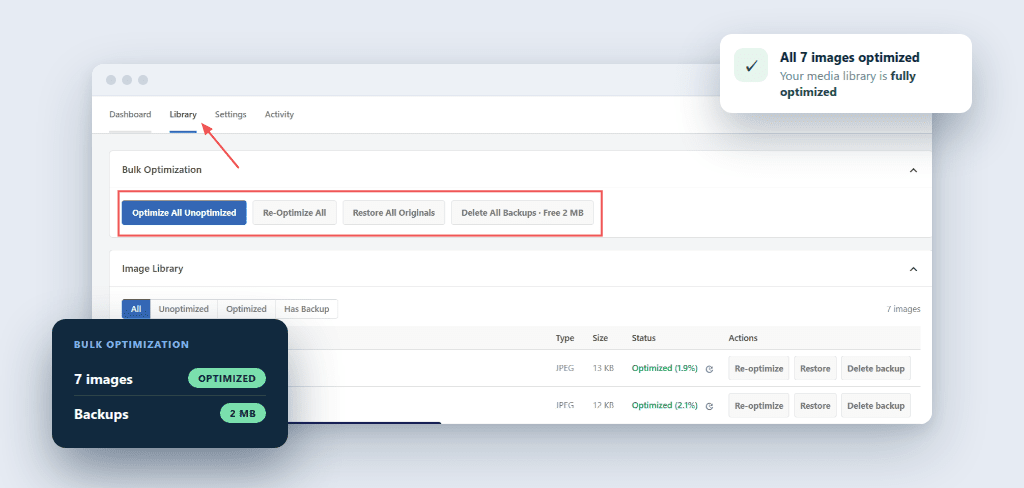 image optimizer wpcode bulk optimize